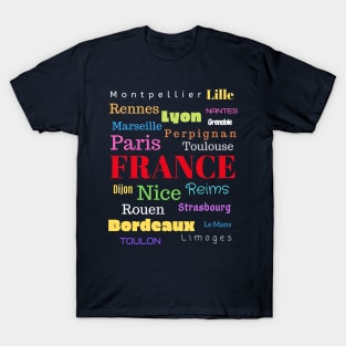 French Cities design T-Shirt